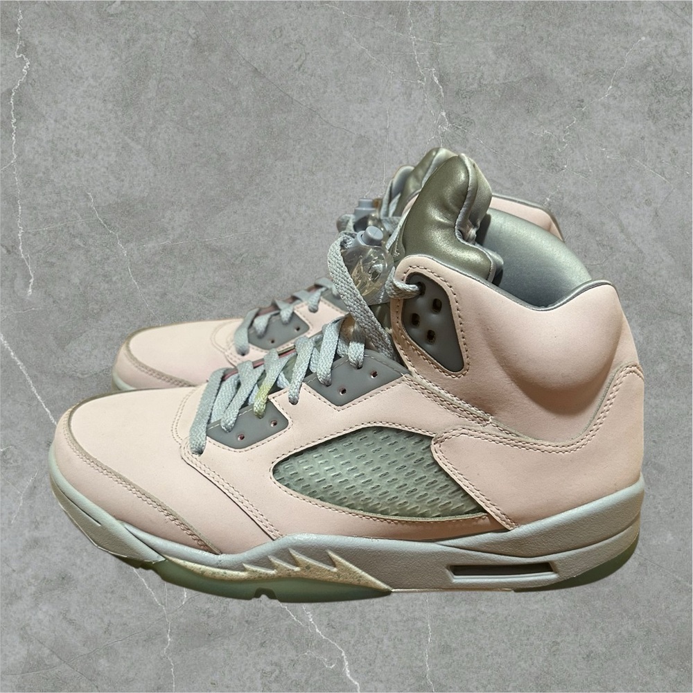 Air Jordan 5 Retro Easter Pink Basketball Sneakers Shoes Mens 9 Womens 10.5 ICY!